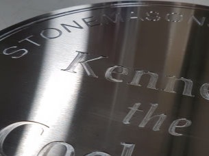 Durablack Outdoor Engraving Material Customized and Laser Engraved