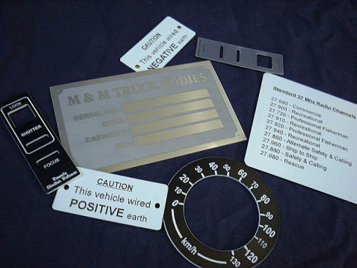 We stock a variety of materials that we can use to produce a wide variety of finishes