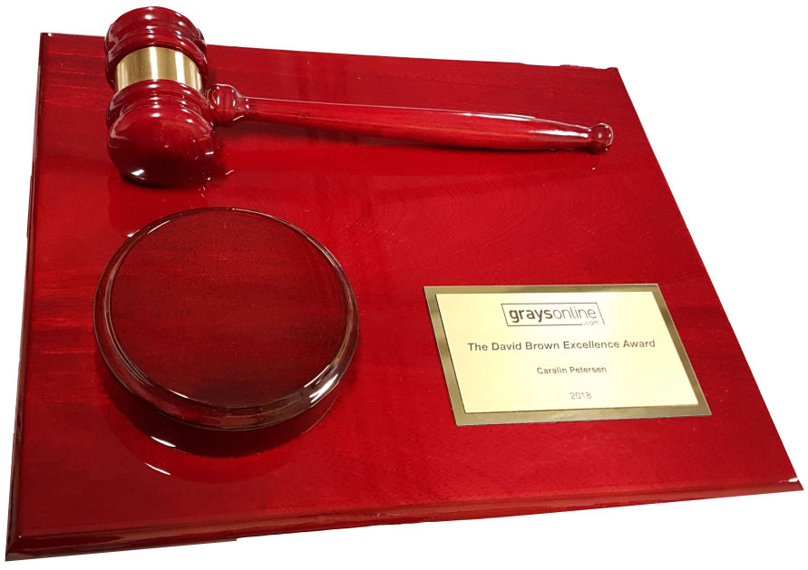 Rosewood Gavel Plaque